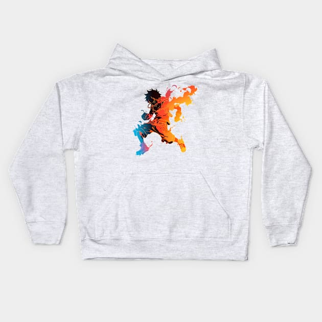 luffy Kids Hoodie by skatermoment